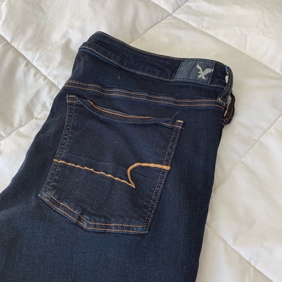 AE Dark Wash Hi-Rise Jegging - Picture 3 of 7